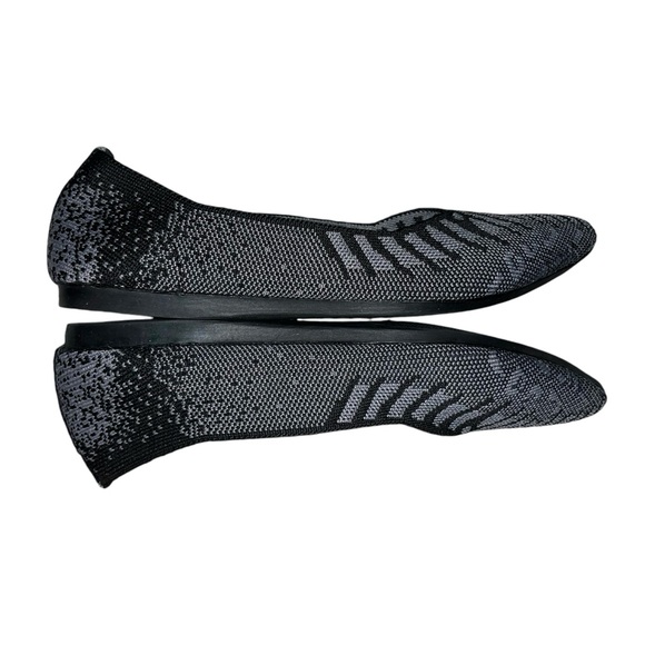 FRANK MULLY TWO TONE GRAY AND BLACK FLATS SIZE 8 - Picture 2 of 5